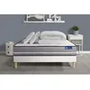Image de Pack lit complet 140x190 cm - Matelas + Sommier Blanc (en kit) + 2 oreillers + Couette - Actiflex Pu
