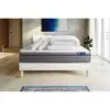 Image de Pack Prêt À Dormir Matelas Latex + Mémoire De Forme Actilatex Zen 160x200 Cm + Sommier Kit Blanc + 2 Oreillers + Co