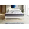 Image de Pack Prêt À Dormir Matelas Latex + Mémoire De Forme Actilatex Zen 140x200 Cm + Sommier Kit Blanc + 2 Oreillers + Co