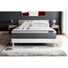 Image de Pack Prêt À Dormir Matelas Actilatex Plus 180x200 Cm Latex + Mémoire De Forme + Sommier Kit Blanc + 2 Oreillers + C