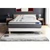 Image de Pack Prêt À Dormir Matelas Actilatex Plus 140x200 Cm Latex + Mémoire De Forme + Sommier Kit Blanc + 2 Oreillers + C