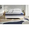 Image de Pack Prêt À Dormir Matelas Latex Et Mémoire De Forme Actilatex Ergo 200x200 Cm + Sommier Kit Blanc + 2 Oreillers +