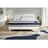 Image de Pack lit complet 160x200 cm - Matelas + Sommier Blanc (en kit) + 2 oreillers + Couette - Actilatex E