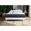 Image de Pack Prêt À Dormir Matelas Actilatex Tech 180x200 Mémoire De Forme Maxi Épaisseur + Sommier Kit Blanc + 2 Oreillers