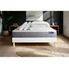 Image de Pack lit complet 140x200 cm - Matelas + Sommier Blanc (en kit) + 2 oreillers + Couette - Actilatex D