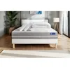 Image de Pack lit complet 200x200 cm - Matelas + Sommier Blanc (en kit) + 2 oreillers + Couette - Actilatex T