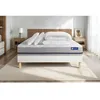 Image de Pack lit complet 180x200 cm - Matelas + Sommier Blanc (en kit) + 2 oreillers + Couette - Actilatex S