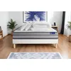 Image de Pack Prêt À Dormir Matelas Latex + Mémoire De Forme Actilatex Pur 140x190cm + Sommier Kit Blanc + 2 Oreillers + Cou