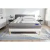 Image de Pack Prêt À Dormir Matelas Actilatex 180x200cm À Mémoire De Forme + Latex + Sommier Kit Blanc + 2 Oreillers + Couet
