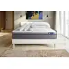 Image de Pack Prêt À Dormir Matelas Mémoire De Forme Actimemo Zen 160x200 7zones De Confort + Sommier Kit Blanc + 2 Oreiller