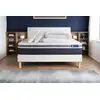 Image de Pack Prêt À Dormir Actimemo Confort Matelas Mémoire De Forme 180x200 Maxi Épaisseur + Sommier Kit Blanc + 2 Oreille