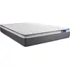 Image de Pack lit complet - matelas 160x200 cm + sommier tapissier à lattes (en kit) + 2 oreillers + couette - actimemo plus Confort Durable