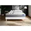 Image de Pack Prêt À Dormir Matelas Actimemo Dream Mémoire De Forme 200x200 Cm 5zones Confort + Sommier Kit Blanc + 2oreille