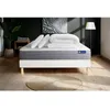 Image de Pack lit complet 140x190 cm - Matelas + Sommier Blanc (en kit) + 2 oreillers + Couette - Actimemo Dr