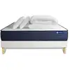 Image de Pack lit complet - matelas 200x200 cm + sommier tapissier à lattes (en kit) + 2 oreillers + couette - actimemo life Fabrication portugaise
