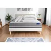 Image de Pack lit complet 180x200 cm - Matelas + Sommier Blanc (en kit) + 2 oreillers + Couette - Actimemo Pu