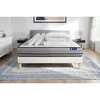 Image de Pack Prêt À Dormir Matelas Actimemo 140x200cm À Mémoire De Forme 3zones De Confort + Sommier Kit Blanc + 2 Oreiller