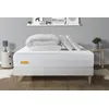 Image de Pack Matelas + Sommier Kit Blanc 180x200 Memo Bio Mousse À Mémoire De Forme Maxi Épaisseur + Couette + 2 Oreillers
