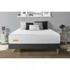 Image de Matelas + Sommier Kit Gris 140x200 Memo Bio Mousse À Mémoire De Forme Maxi Épaisseur Déhoussable