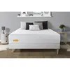 Image de Matelas + Sommier Kit Blanc 140x190 Memo Bio Mousse À Mémoire De Forme Maxi Épaisseur Déhoussable