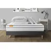 Image de Ensemble sommier matelas 180x200 Memo luxe Ressorts ensachés et mémoire de forme - 26 cm - Equilibré - sommier kit gris + 2 oreiller