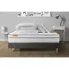 Image de Pack Matelas + Sommier Kit Gris 140x200 Memo Luxe Ressorts Ensachés + Mémoire De Forme + Couette + 2 Oreillers