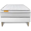Image de Matelas + Sommier Kit Blanc 90x190 Memo Luxe Ressorts Ensachés + Mémoire De Forme Maxi Épaisseur