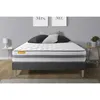 Image de Matelas + Sommier Kit Gris 180x200 Memo Spring Ressorts Ensachés Maxi Épaisseur