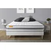Image de Matelas + Sommier Kit Blanc 180x200 Memo Spring Ressorts Ensachés Maxi Épaisseur
