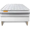 Image de Matelas + Sommier Kit Blanc 90x190 Memo Spring Ressorts Ensachés Maxi Épaisseur