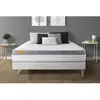 Image de Matelas + Sommier Kit Blanc 160x200 Memo Zen Mousse À Mémoire De Forme Maxi Épaisseur