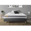 Image de Ensemble sommier matelas 180x200 Memo Plus Mémoire de forme - Ferme - Gris
