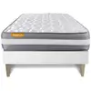 Image de Matelas + Sommier Kit Blanc 90x190 Memo Plus Mémoire De Forme
