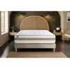 Image de Ensemble LE RAFFINÉ 200x200cm Ressorts ensachés + Mémoire de forme BioVisco - Maxi épaisseur 26cm + sommier kit Beige