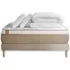 Image de Pack Prêt A Dormir Matelas Le Soyeux 140x200cm Ressorts Ensaches + Memoire De Forme Biovisco + Sommier Beige
