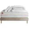 Image de Pack Prêt A Dormir Matelas Le Douillet 180x200cm Memoire De Forme Biovisco + Sommier Kit Beige