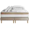Image de Pack Prêt A Dormir Matelas Le Cosy 200x200cm Memoire De Forme - Ep. 30cm + Double Sommiers Beige + 2 Oreillers + Couette