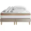 Image de Pack Prêt A Dormir Matelas Le Cosy 180x200cm Memoire De Forme - Ep. 30cm + Double Sommiers Beige + 2 Oreillers + Couette