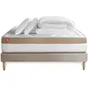 Image de Pack Prêt A Dormir Matelas Le Cosy 140x200cm Memoire De Forme - Ep. 30cm + Sommier Beige + 2 Oreillers + Couette 240x220