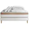 Image de Pack Prêt A Dormir Matelas Le Cosy 200x200cm Memoire De Forme - Ep. 30cm + Sommier Kit Blanc