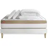 Image de Pack matelas LE COSY 200x200cm Mémoire de forme - Ep. 30cm + sommier kit Blanc