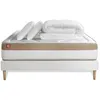 Image de Pack Prêt A Dormir Matelas Le Cosy 140x190cm Memoire De Forme - Ep. 30cm + Sommier Kit Blanc + 2 Oreillers + Couette 240