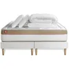Image de Pack Prêt A Dormir Matelas Le Cosy 200x200cm Memoire De Forme - Ep. 30cm + Double Sommiers Blanc + 2 Oreillers + Couette