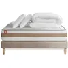 Image de Pack Prêt A Dormir Matelas Le Tendre 140x190 Ressorts Ensaches + Memoire De Forme + Sommier Beige + 2 Oreillers + Couett