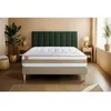 Image de Pack matelas LE TENDRE 140x190 Ressorts ensachés + Mémoire de forme + sommier Beige + 2 oreillers + couette