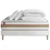 Image de Pack Prêt A Dormir Matelas Le Tendre 180x200cm Ressorts Ensaches + Memoire De Forme + Sommier Kit Blanc