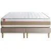 Image de Matelas sommier 160x200 ressorts ensachés et mémoire de forme Équilibre Naturel