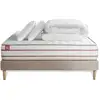 Image de Pack Prêt A Dormir Matelas Le Doux 200x200cm Memoire De Forme - Ep. 24cm + Sommier Kit Beige