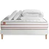 Image de Pack Prêt A Dormir Matelas Le Doux 140x190cm Memoire De Forme - Ep. 24cm + Sommier Kit Blanc + 2 Oreillers + Couette 240