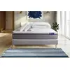 Image de Pack Prêt À Dormir Matelas Ressorts Ensachés+mémoire De Forme Actiflex Zen 200x200 + Sommier Kit Gris + 2 Oreillers